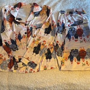 Festive Animal Print Pajama Set